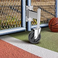 WOOSKY Spring Loaded Tube Gate Casters 5” Heavy