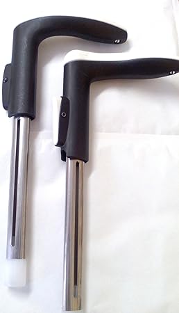 Peg Perego 2 x Griff links und rechts schwarz weiß für Pliko P3 Compact
