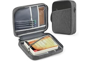 MOSLA Bible Cover Bag with for Women Men, Scripture Study Carrying Book Cover Church Bag with Handle and Pocket for Fathers Mothers Mom Kids, Catholic Church, Christian Gifts