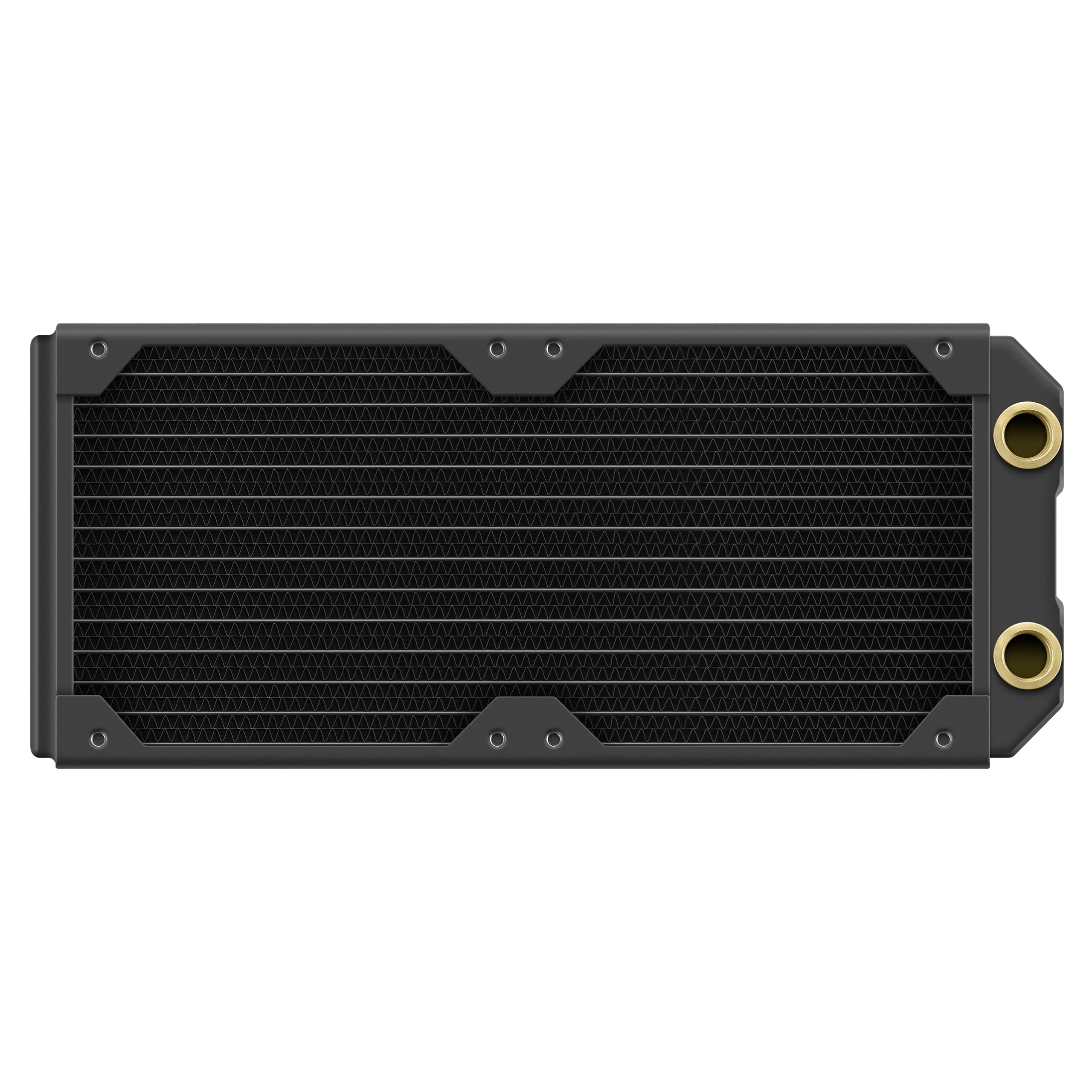 Corsair Hydro X Series XR5 240mm NEO Water Cooling Radiator – Premium Copper Core – Optimised for Low-Noise – 2x120mm Fan Mounts – Screw Protection Plates – G1/4” Threads – Black