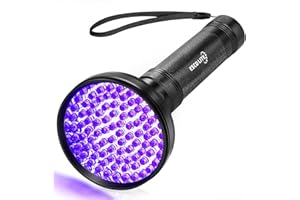 ESCO LITE UV Flashlight Black Light, 100 LED 395 nM Ultraviolet Flashlights UV Blacklight Detector for Dog Urine, Pet Stains and Bed Bug