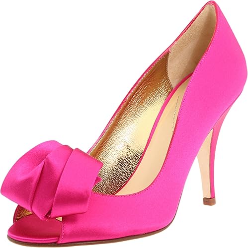 pink satin shoes and bag
