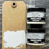 Ranger Ink Bundle Set- Tim Holtz Distress&reg; Crackle Paste Translucent and Opaque, 3oz Each TDA79651 and TDA71303 and