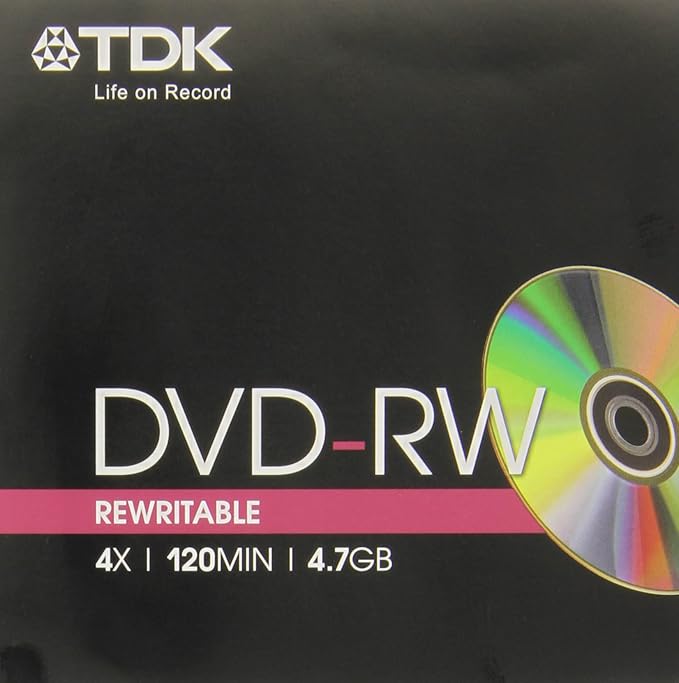 TDK DVDRW 4.7GB 4x 1 Pack Amazon.co.uk Computers & Accessories