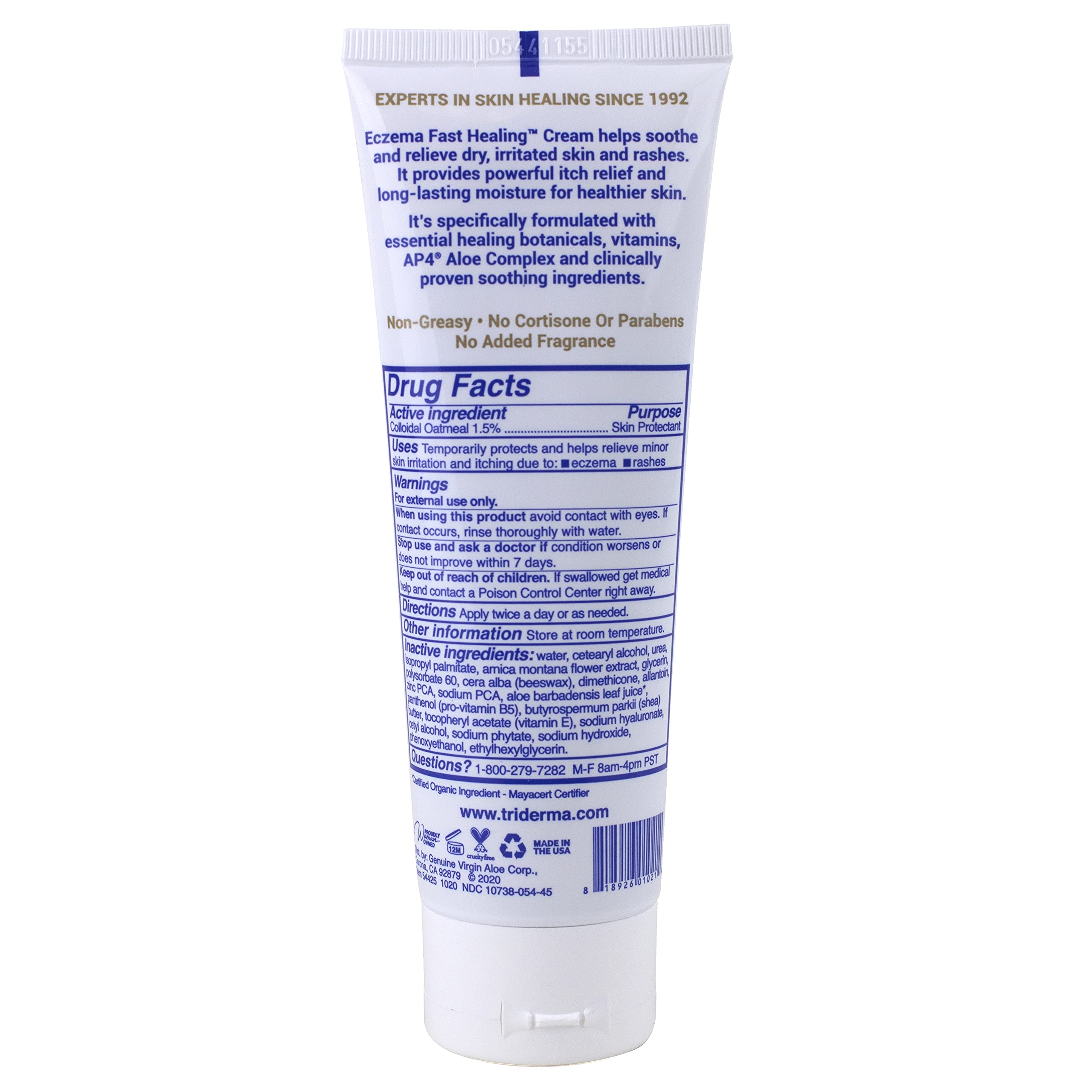 Triderma Eczema Fast Healing Cream, 4.2 Ounce by TriDerma