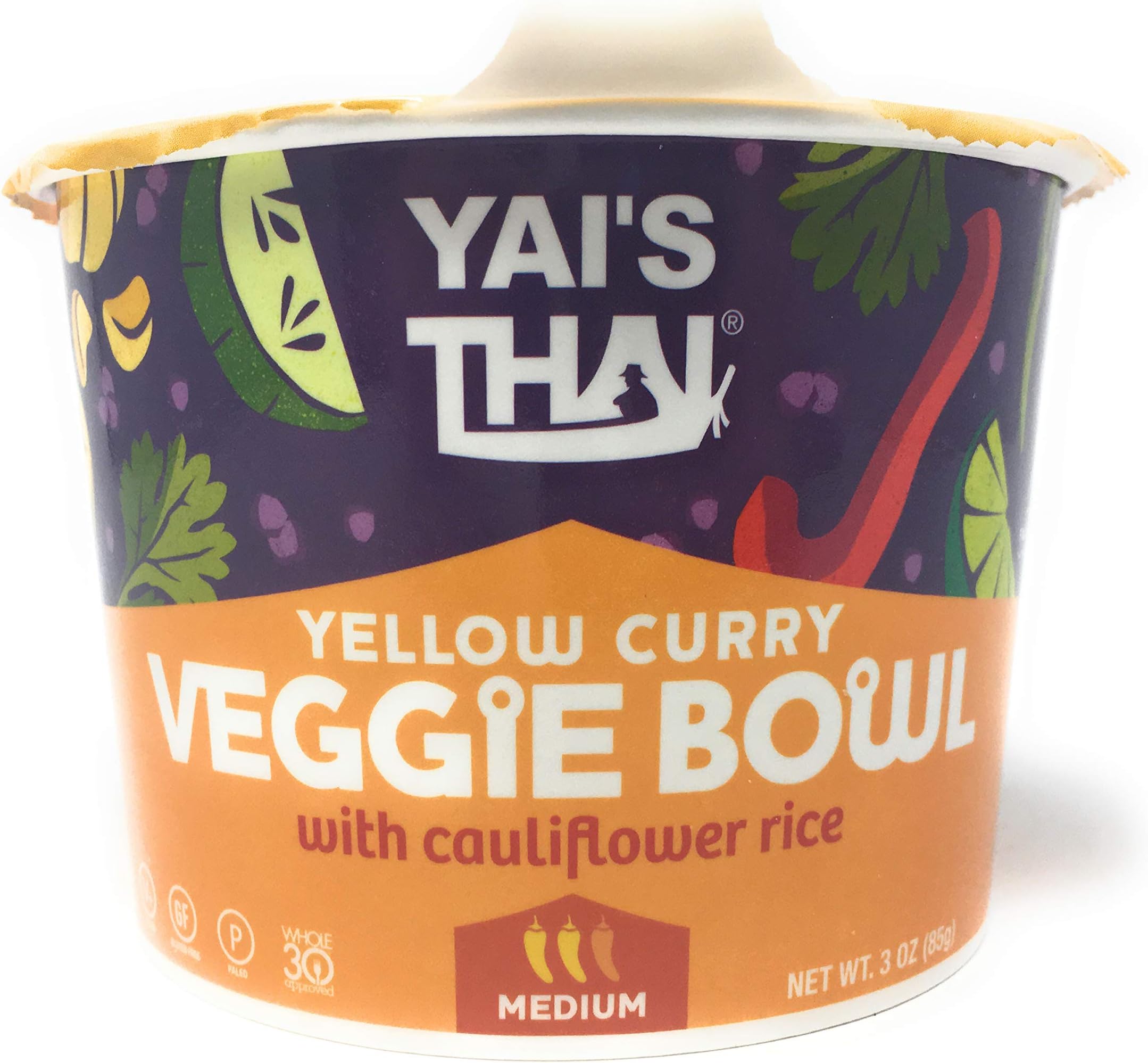 Yai's Thai, Veggie Bowl Yellow Curry, 3 Ounce