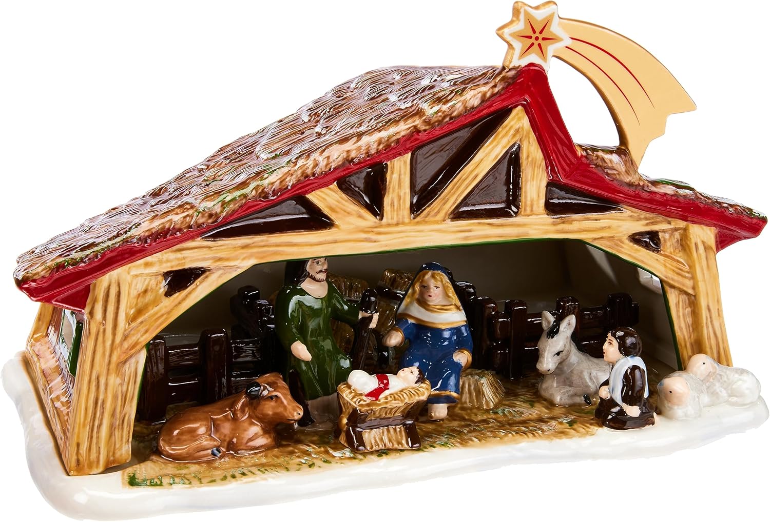 Tree Stands - Villeroy & Boch Christmas Memory Manger, Multicoloured, 27 x 16 x 16 cm, us:one Size, Nativity Scene