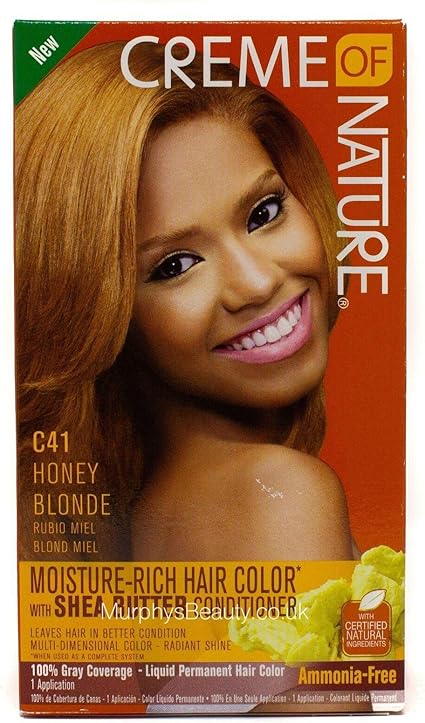 Creme Of Nature Liquid Hair Color C41 Honey Blonde Amazon Co Uk