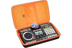 FBLFOBELI EVA Hard Carrying Case for VTech KidiStar DJ Mixer, Kidi DJ Mix, Portable Travel Storage Organizer Bag (Case Only) (Black)