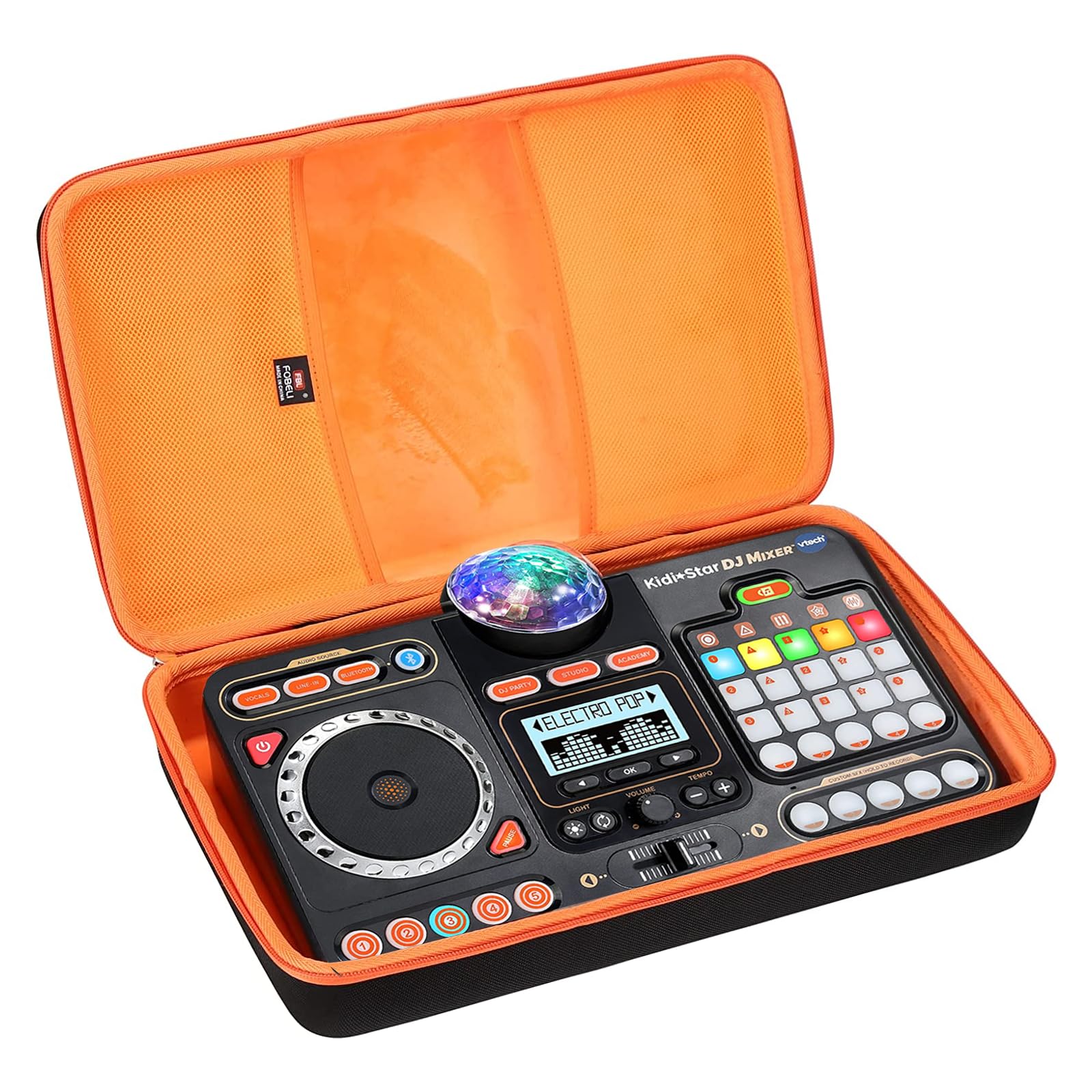 Photo 1 of FBLFOBELI EVA Hard Carrying Case for VTech KidiStar DJ Mixer, Kidi DJ Mix, Portable Travel Storage Organizer Bag (Case Only) (Black)