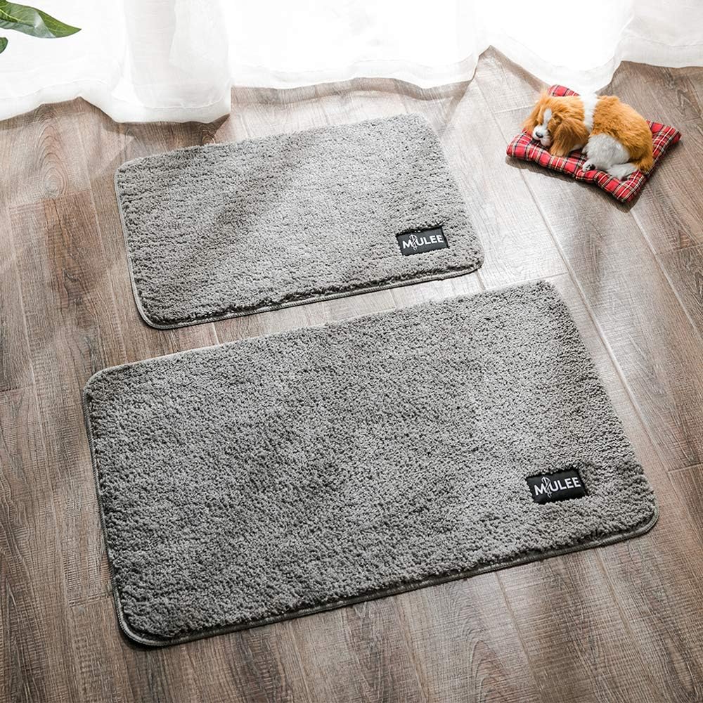 MIULEE Bath Mat 40 x 60 cm Non-Slip Bathroom Mat Super Absorbent Water, Machine-Washable - Image 3