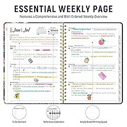 Planner 2025-2026, Monthly and Weekly Calendar