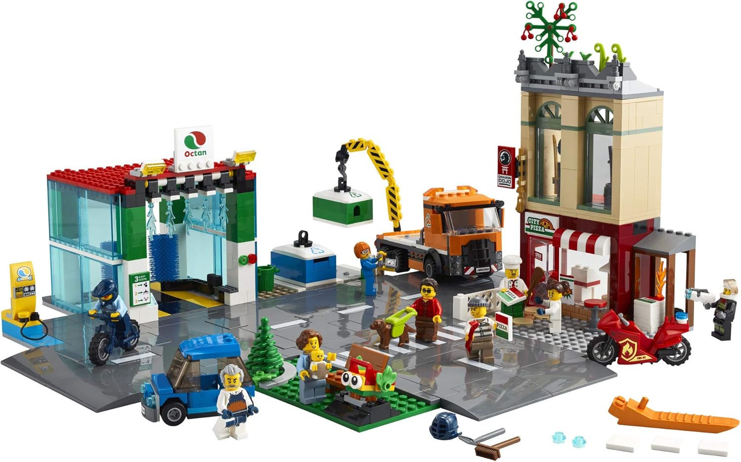 LEGO City Town Center 60292 Building Kit; Cool Building Toy for Kids, New 2021 (790 Pieces): Toys & Games