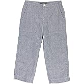 Ralph Lauren Womens Chambray Casual Wide Leg Pants, Blue, Petite, 4P