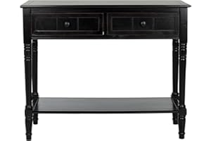 Safavieh American Homes Collection Samantha Distressed/Black 2-Drawer Console Table