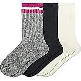 HUE Women's Super Soft Crew Sock 3 Pair Pack