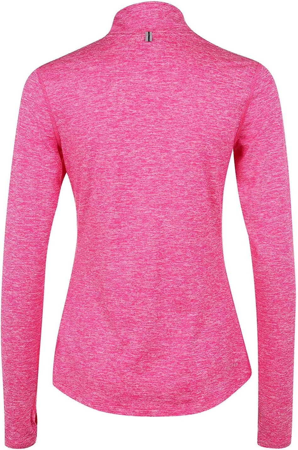pink nike half zip running top