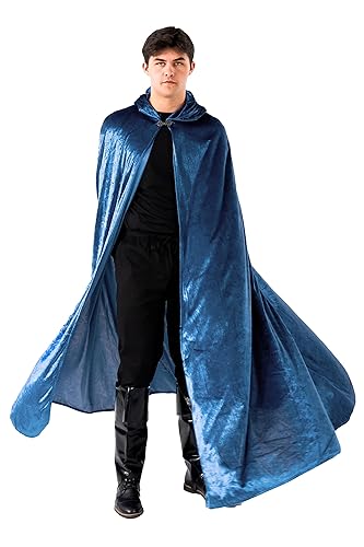 Little Adventures Deluxe Velvet Adult Cloak Cape with Lined Hood