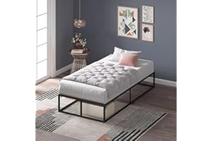 ZINUS Joseph Metal Platforma Bed Frame, Mattress Foundation, Wood Slat Support, No Box Spring Needed, Sturdy Steel Structure, Twin
