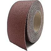 3 Inch x 49 Feet Emery Cloth Roll Aluminum Oxide Abrasive Paper Roll Continuous Sandpaper for Metalworking, Woodworker, Furniture Repair, Sanding (80 Grit)
