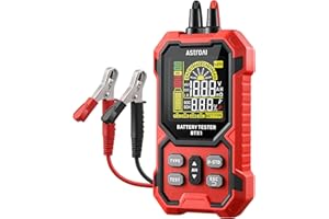 AstroAI Car Battery Tester, 12V/24V Digital Automotive Meter Diagnostic Tool,100-2000 CCA Load Capacity, for Preventive Maintenance Truck, RV, Marine Vehicle, and More