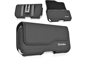 Stronden Holster for iPhone 17 Pro Max, 16 Pro Max, 16 Plus, 15 Plus, 15 Pro Max, 14 Plus, 14 Pro Max, iPhone 13 Pro Max, 12 Pro Max, 11 Pro Max - Military Grade Nylon Pouch (Fits Slim/Thin Case Only)