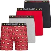 True Religion Microfiber Boxer Briefs for Men, 4-Pack Stretch Performance
