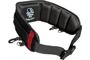 Onkija Wade Fishing Belt - Wading Belt Fishing Belt - Whitley Back-Pro - Rod Holder Included