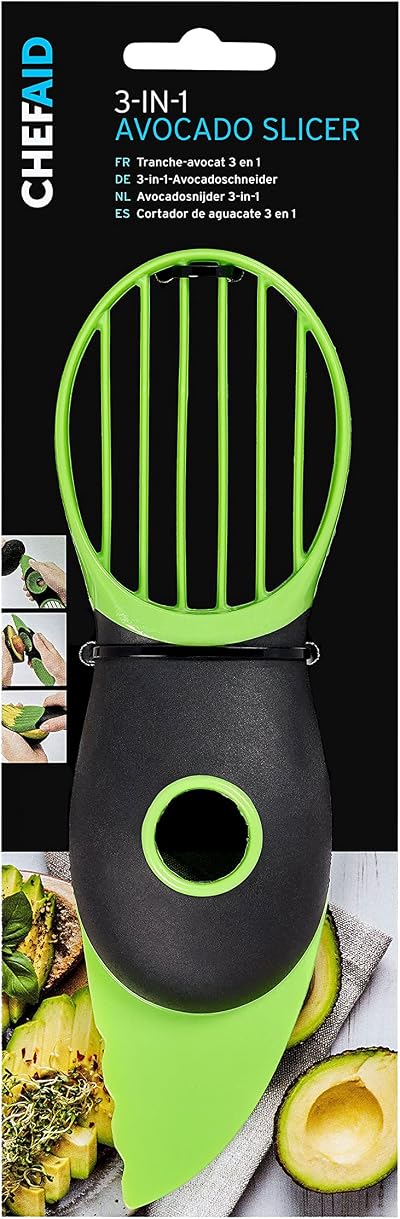 Chef Aid 3 in 1 Avocado Tool Cutting Destone Slicing