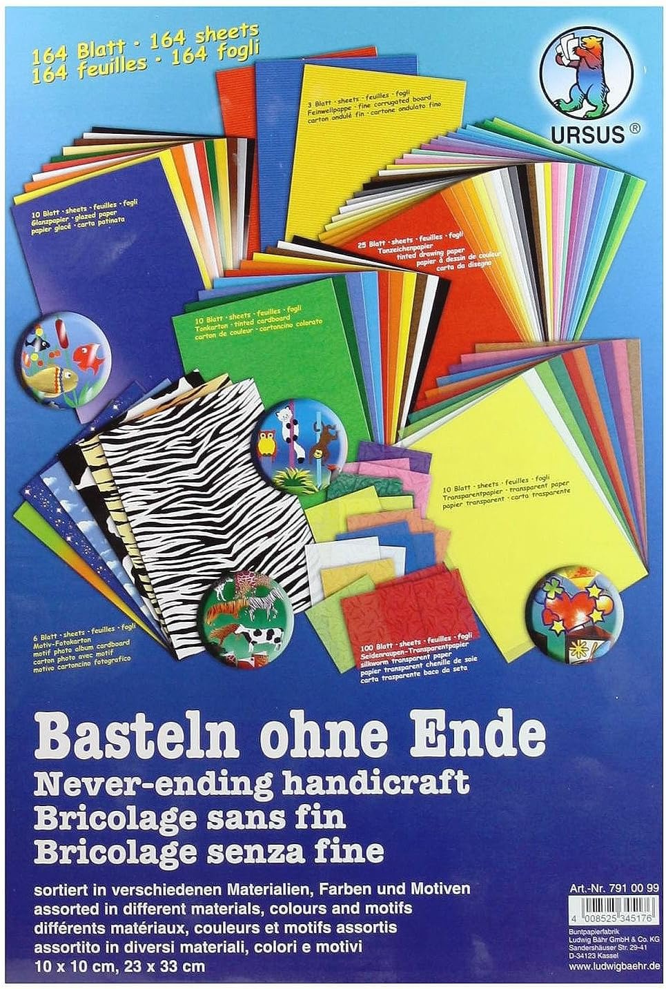 Ursus craft carton and papers, Basteln Ohne Ende