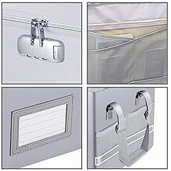 ENGPOW Fireproof Box with Lock, File Box Storage