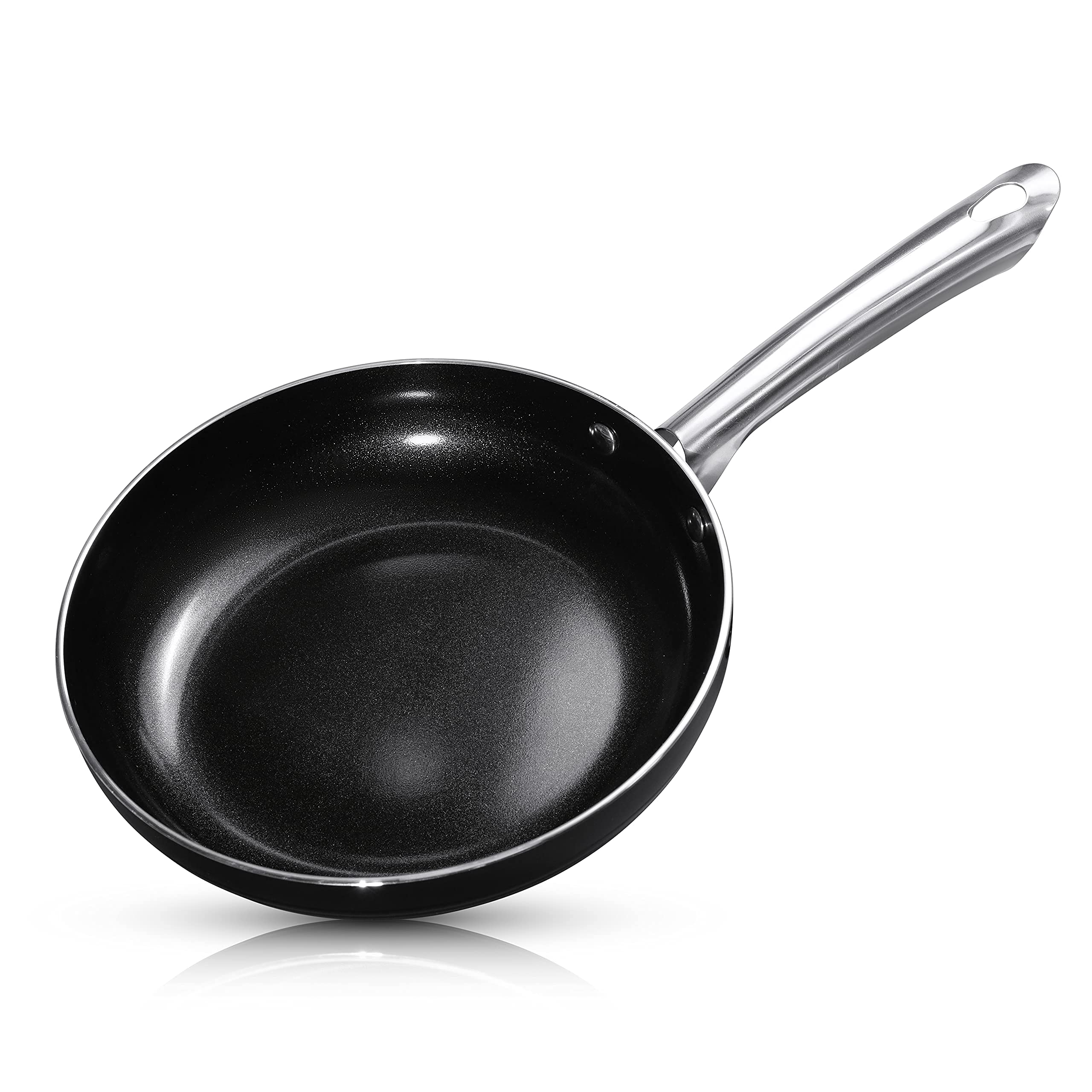 INTIGNIS Small Frying Pan 24cm, Nonstick Pans for Induction Hobs, Small Omelette Pan, Skillet Pan with Stainless Steel Handle