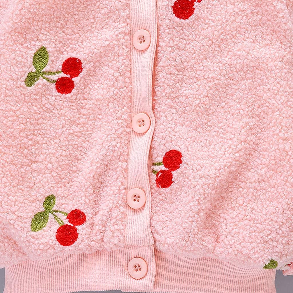 Manteau Bebe Fille Enfant Hiver Chaud Epaissir En Coton Polaire A Cerise Fraise Couleur Unie Manches Longues Bouton Veste La Mode Cartoon Chic Mignon Elegant Pas Cher 3 24 Mois Manteaux Vetements Yourcup Yourdesign Com
