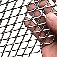 FengYoo 14 Gauge Stainless Expanded Metal 15.5"X12" Expanded & Perforated Sheets Metal Grate Screen/Fence Wire/Privacy Fence/Screen Door mesh