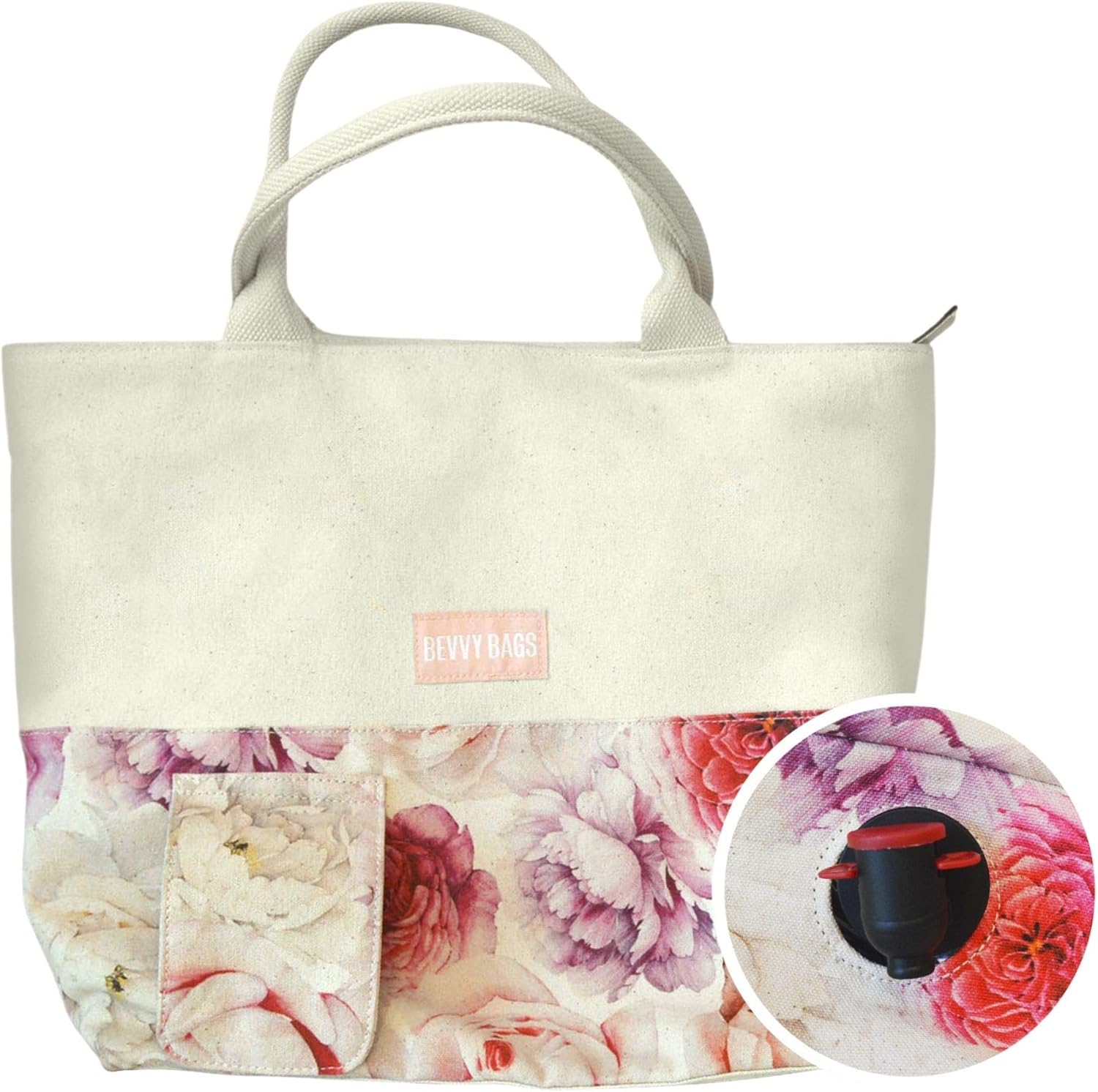 Bevvy Bags wine purse - beach bag, wine bottle tote, bottle carriers, handbag, purse dispenser, insulated compartment, a gift ideas for friends and family