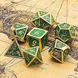 Metal Dice Set, HNCCESG Polyhedral DND Dice for