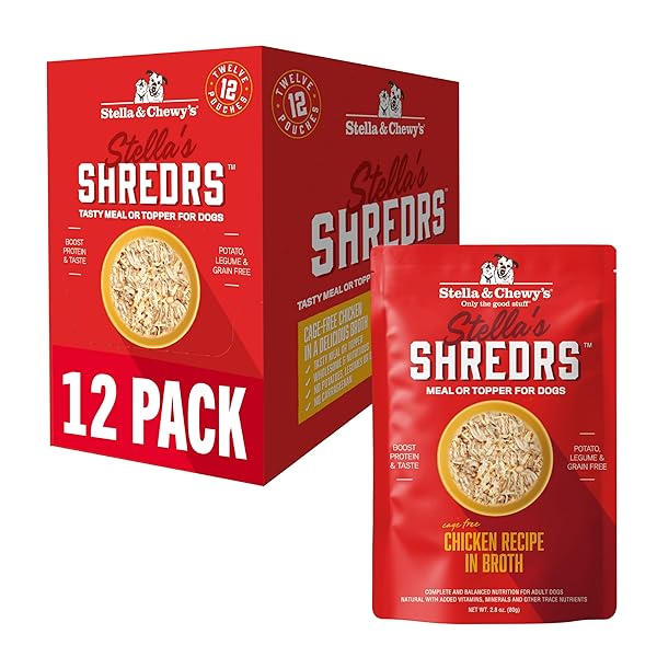 STELLA & CHEWY’S CAGE-FREE CHICKEN SHREDRS – PREMIUM...