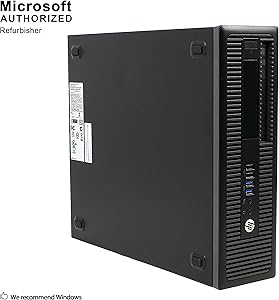 HP EliteDesk 800 G2 Small Form Factor PC, Intel Quad Core i7-6700 up to 4.0GHz, 32G DDR4, 512G SSD, Display Port, Windows 10 Pro 64 Bit-Multi-Language Supports English/Spanish/French(Renewed)