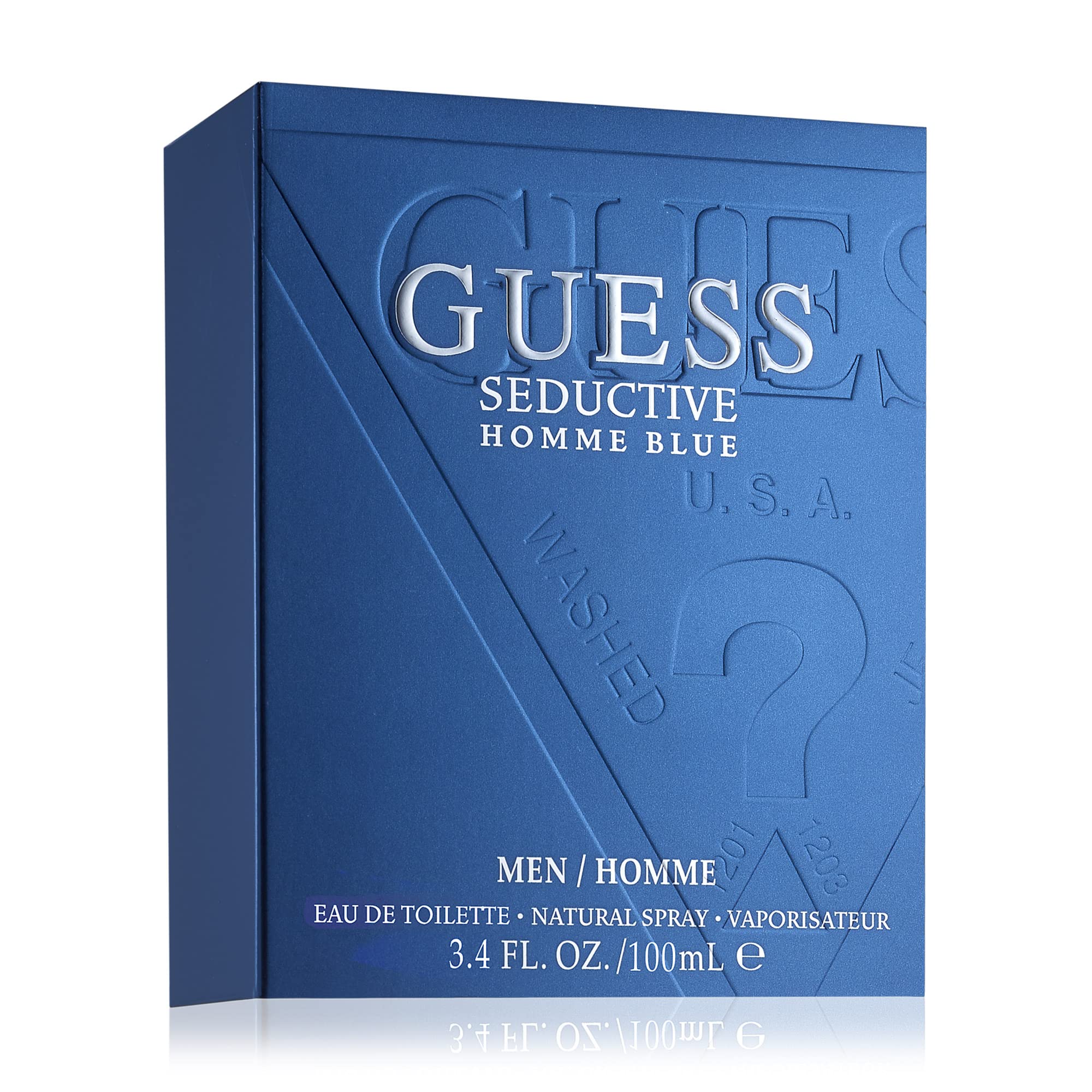 GUESS Fragrance Seductive Homme Blue Eau De Toilette Spray for Men, 3.4 fl oz