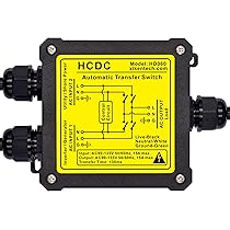 CBS様 Amazon.com: AC120V 15Amp Automatic Transfer Switch, ATS Auto