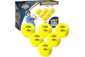 Anywhere Sports Weighted 16 oz Training Baseballs - Hitting & Pitching for All Skill Levels - Improve Power and Mechanics with Weighted Baseball Training Balls, 2.85” Diameter