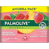 Palmolive Naturals Yoghurt and Bar Fruit Toilet Soap, 150 g, 4 Pieces