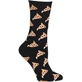 Hot Sox Women's Fun Food &amp; Drink Novelty Crew Socks (1-Pair)