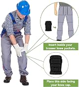 BLOSTM Foam Knee Pads Work Protection Trousers Inserts Sports Construction view 4