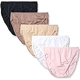 Fruit of the Loom Women's 5 Pack Microfiber Hi-cut Panties