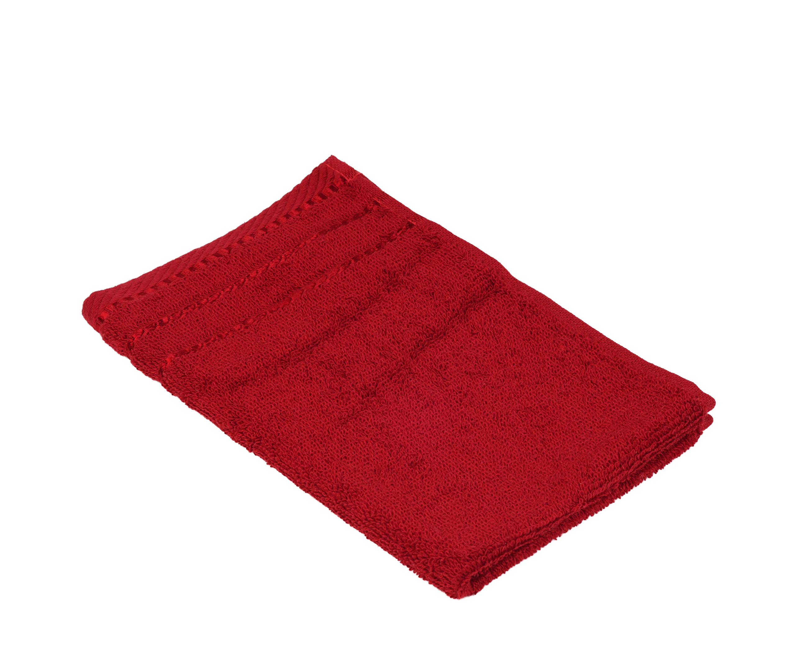 Gözze - Set of 4 Guest Towels, Berlin, 100% Cotton, 30 x 50 cm - Bordeaux