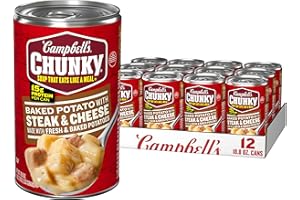 Campbell's Chunky Baked Potato Soup with Steak & Cheese, 18.8 Ounce (Pack of 12)