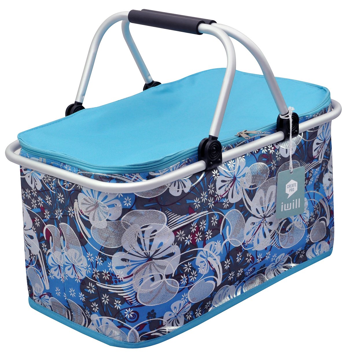 Galleon Collapsible Insulated Picnic Basket For Outdoor Picnic, BBQ