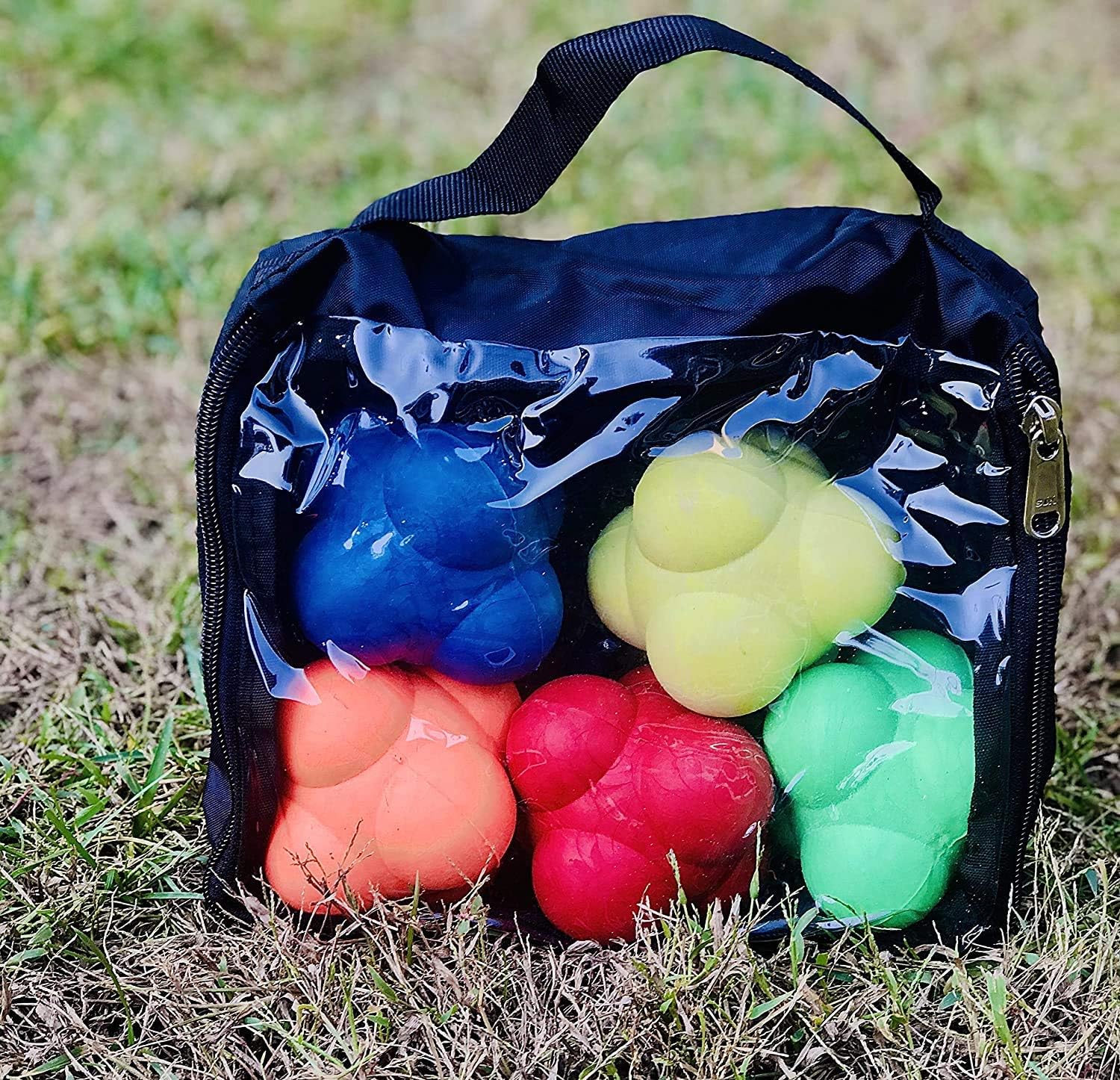 Cintz 3" Reflex Reaction Balls, Speed Agility Training - Set of 5 in a Bag : Reaction Training Balls : Sports & Outdoors