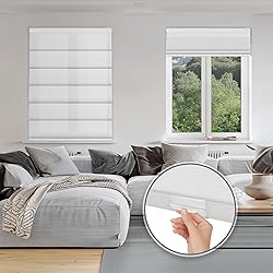 Sulugood No Tools No Drill Cordless Light Filtering